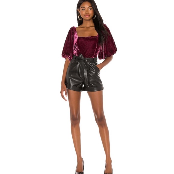 🔥Free People Velvet Open back top - Picture 6 of 11